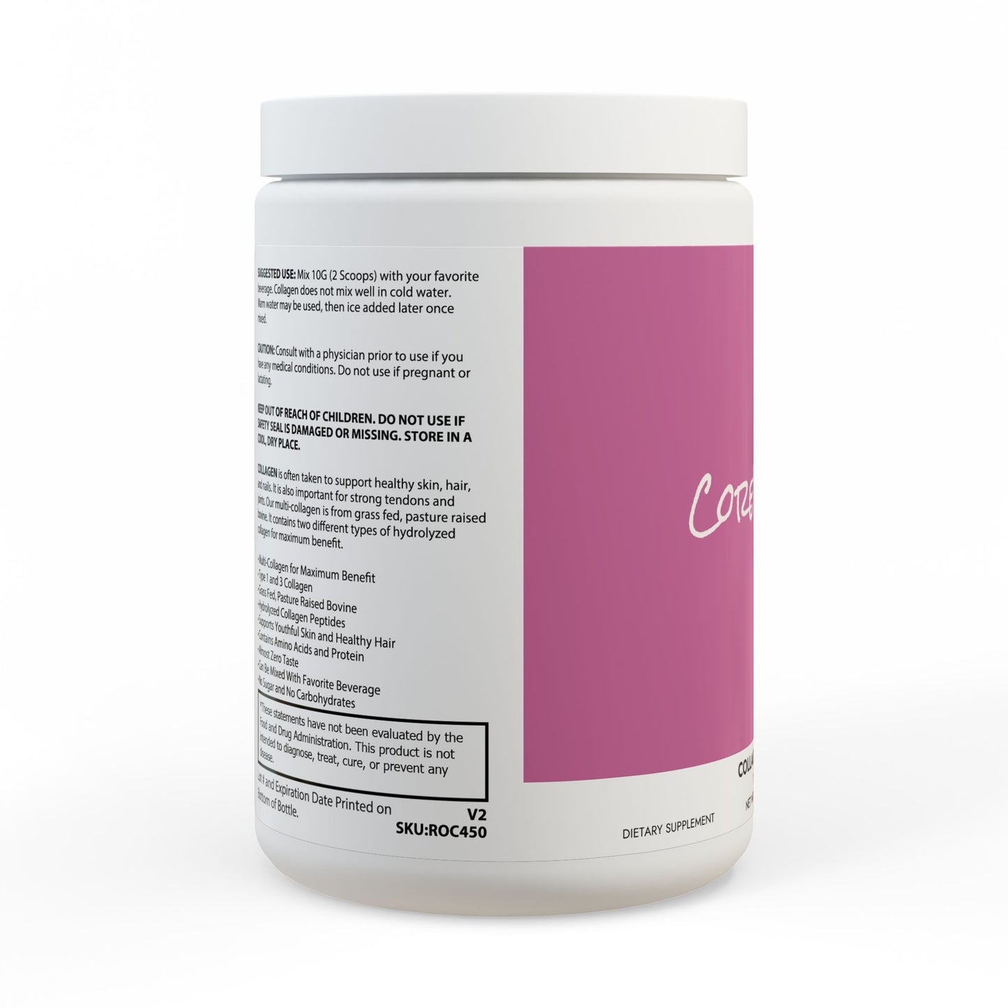 Collagen Peptides Type I & III Supplement (350g, 12.3oz)